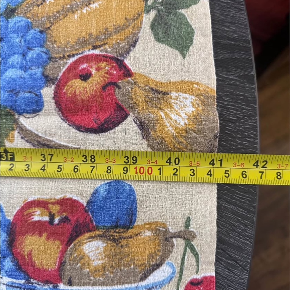 Fruity Pattern Vintage Tablecloth - Handmade - Picture 8 of 10